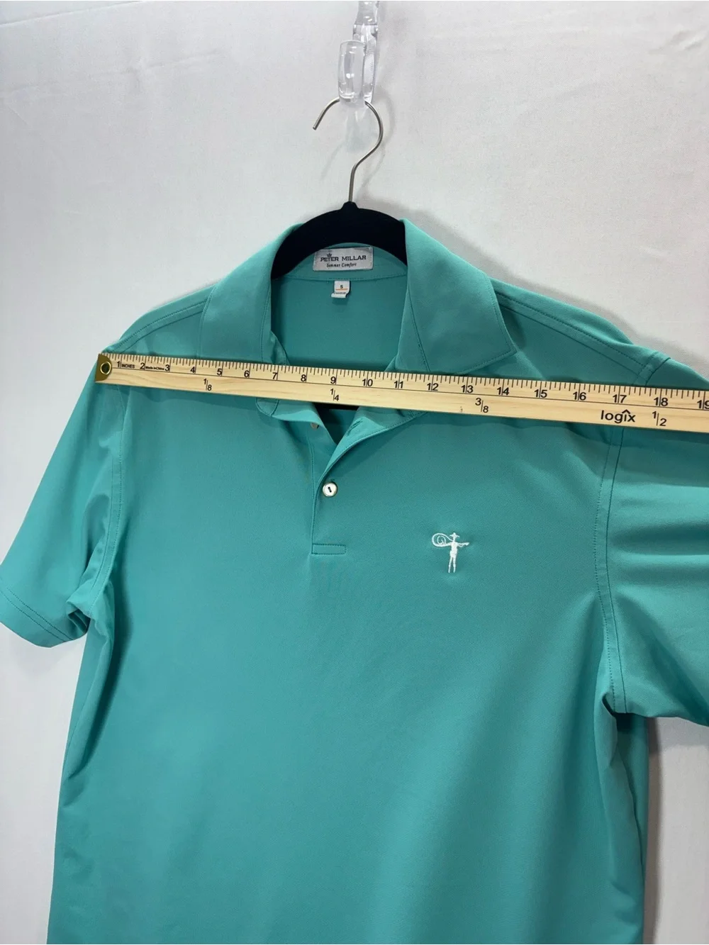 Peter Millar Summer Comfort Polo Shirt Men’s Small Turquoise Short Sleeve Golf